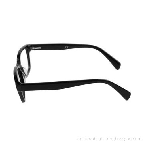 Handmade acetate frames in black for men